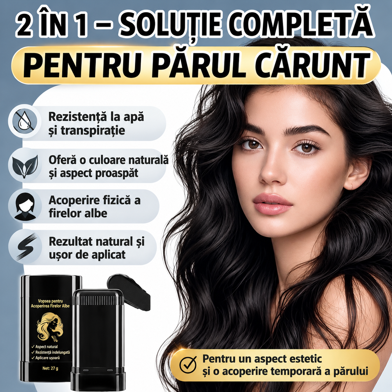Stik Corector De Radacina Cu Pieptene Negru